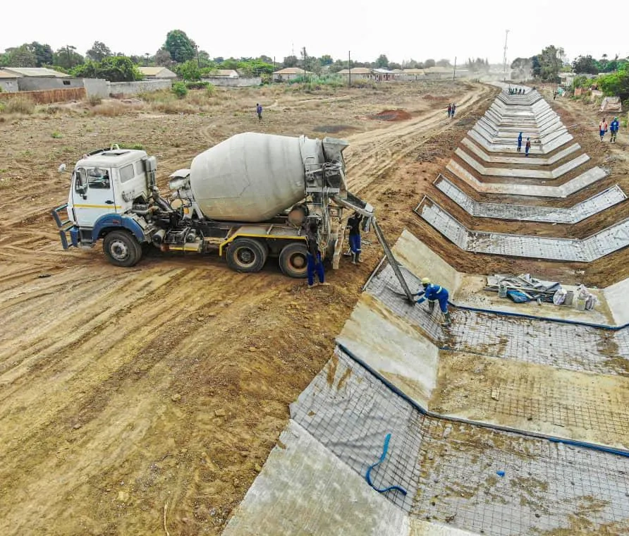 Storm Water Canals being constructed